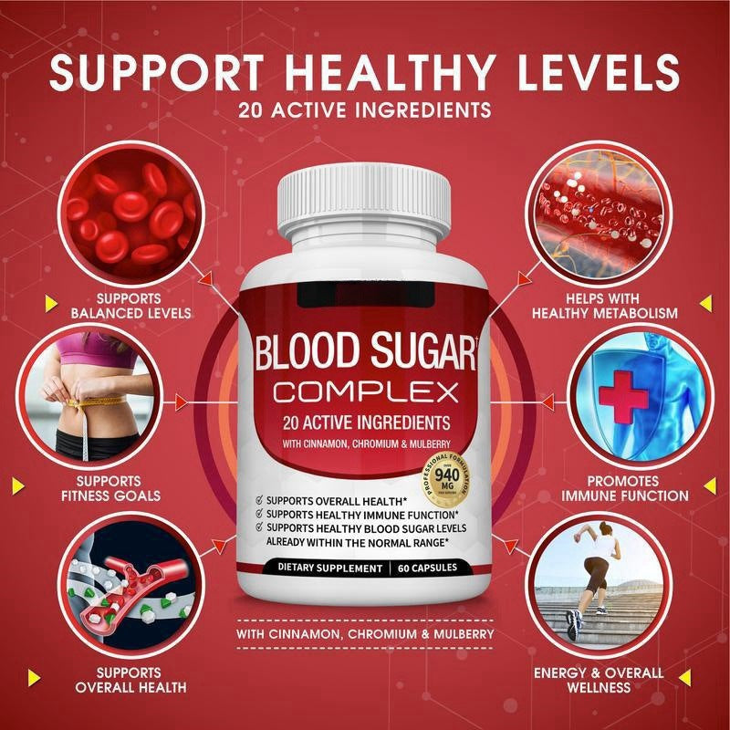 Blood Sugar Complex – Glucose & Metabolism Support Supplement