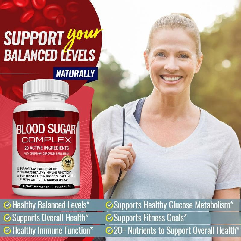Blood Sugar Complex – Glucose & Metabolism Support Supplement