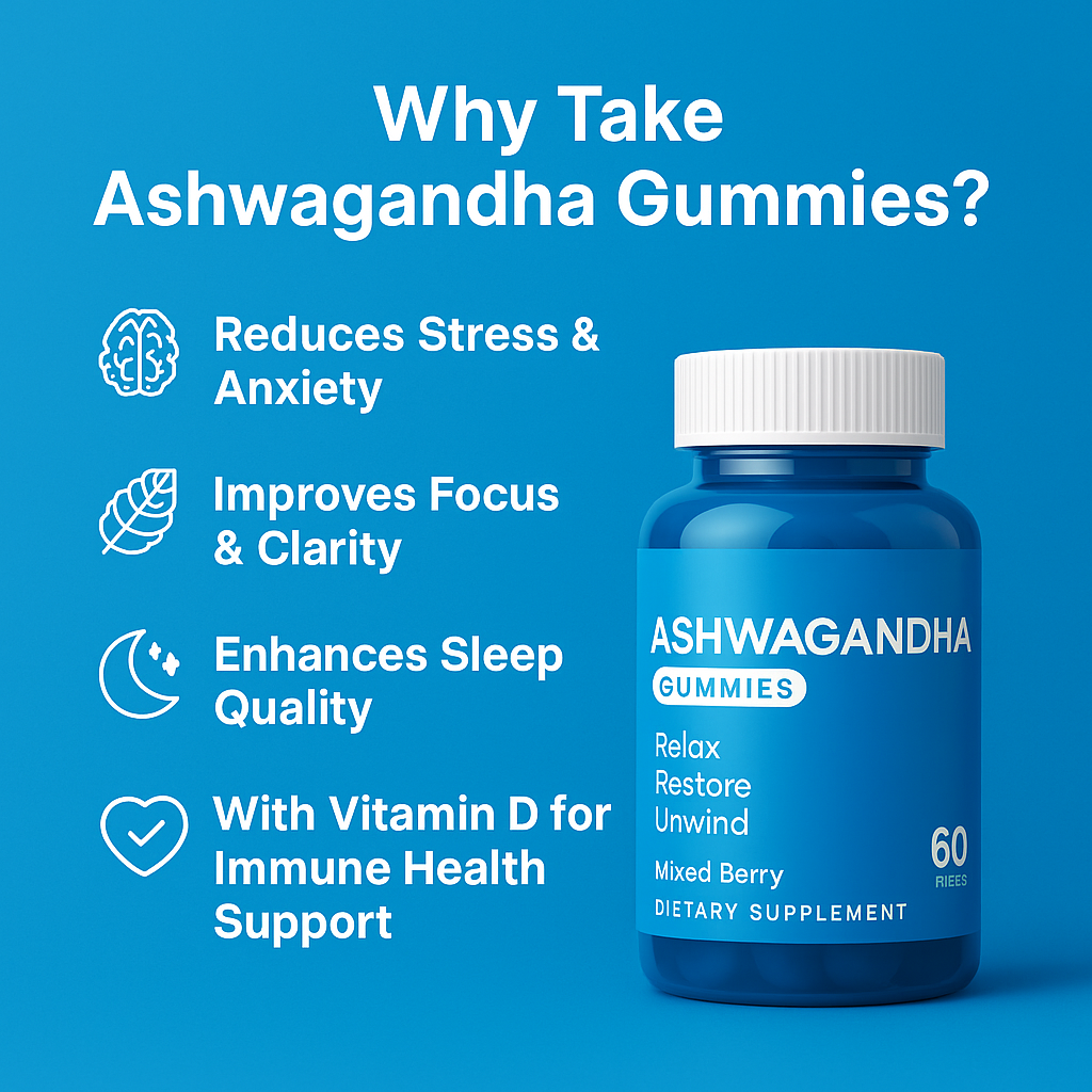 Ashwagandha Gummies - With KSM-66 and Vitamin D