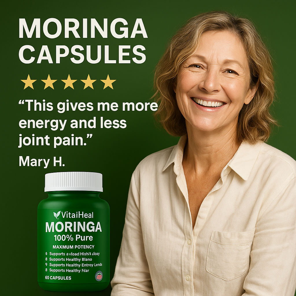 Moringa Capsules – Hair Growth, Skin Health & Energy Support