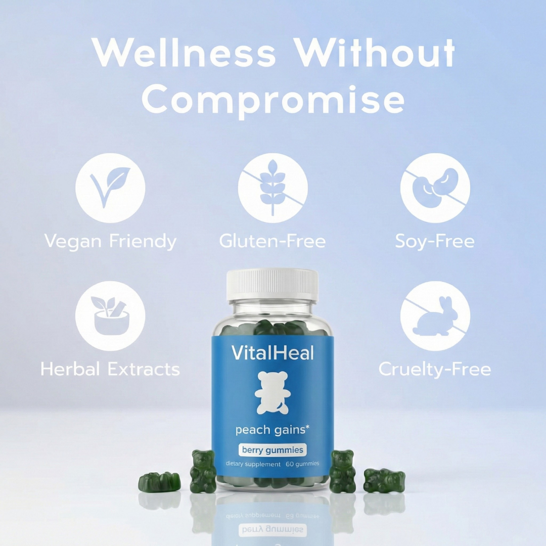 Peach Gains Gummies for Women – Herbal Multivitamin for Daily Wellness