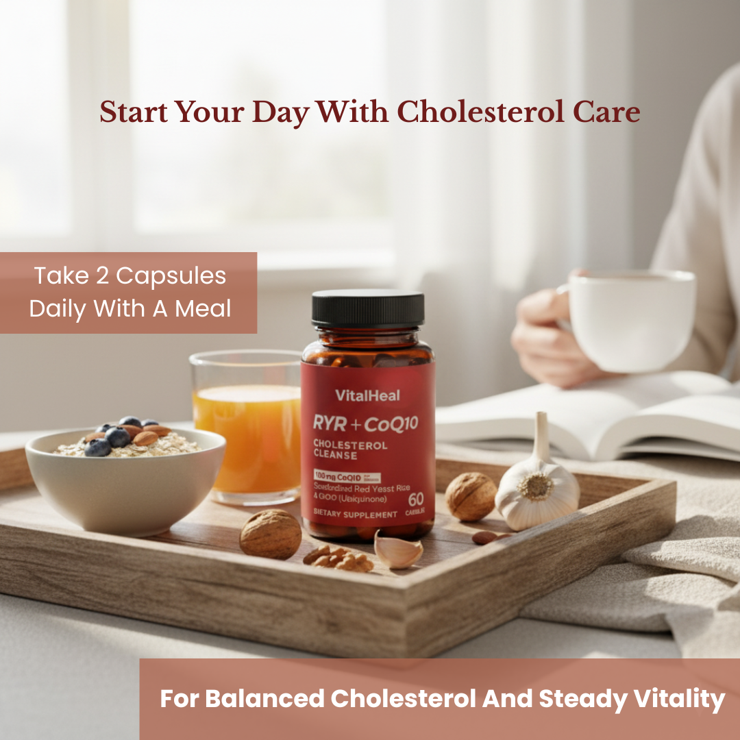 RYR + CoQ10 – Daily Cholesterol, Heart & Energy Support