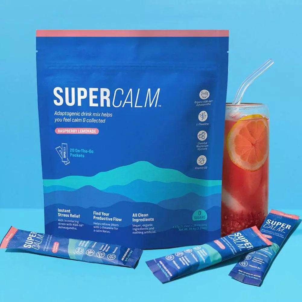 SuperCalm Raspberry Lemonade – Natural Stress Support & Sleep Aid