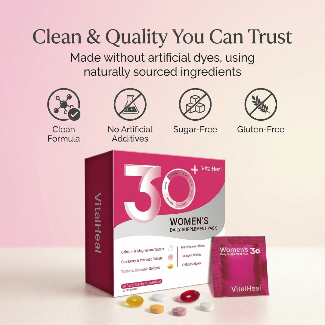 Multivitamin for Women – Daily Vitamin Pack (30 Packs) with Omega 3 & Probiotics for Energy and Hair, Skin & Nails