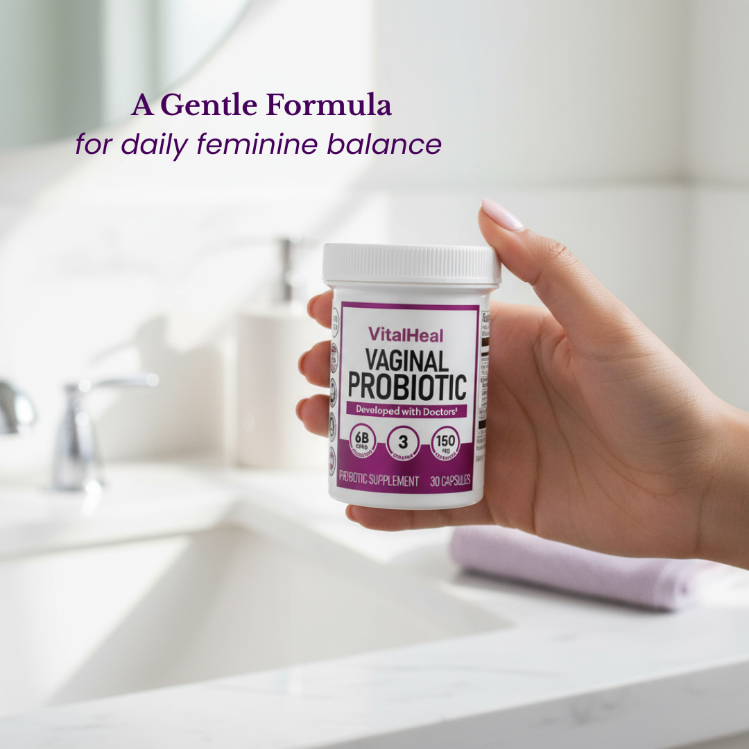 Vaginal Probiotic – With Prebiotics + Cranberry | Daily Probiotic for Women’s pH & Microbiome Balance