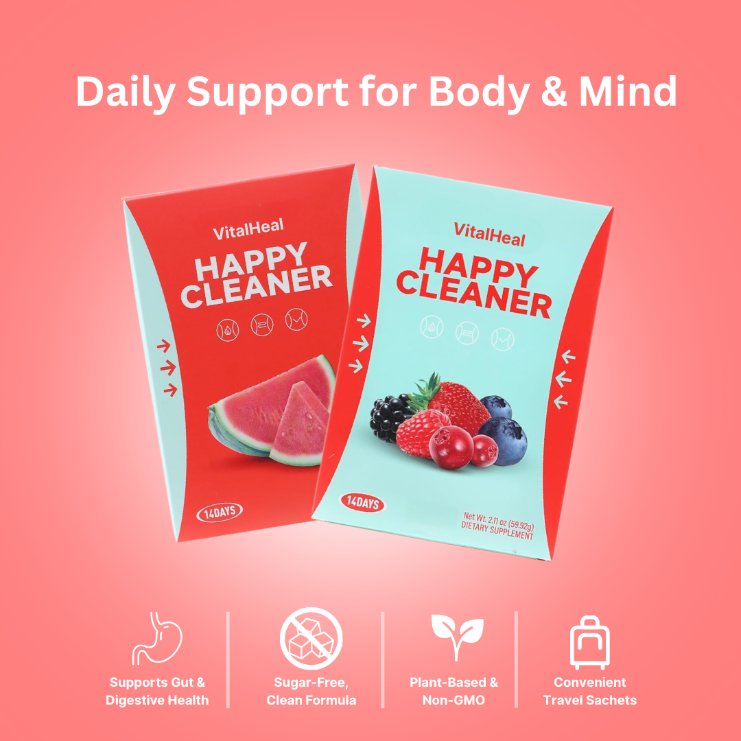 Happy Cleaner – Gut Health with Prebiotics, Probiotics & Fiber