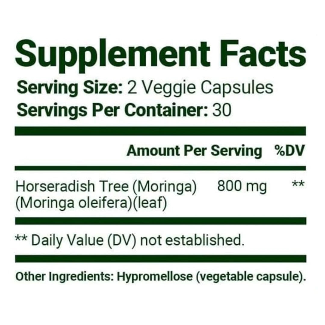 Moringa Leaf Powder Capsules