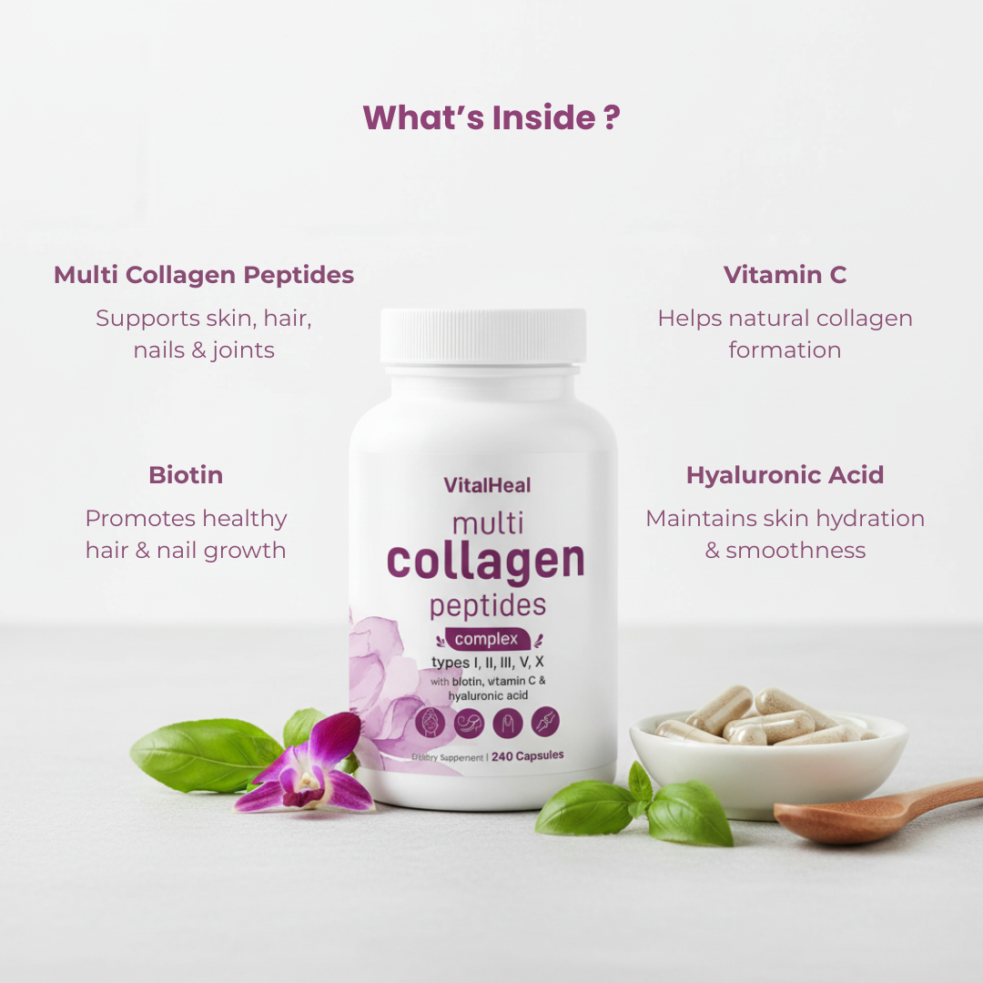 Multi Collagen Peptides Complex – with Biotin & Hyaluronic Acid