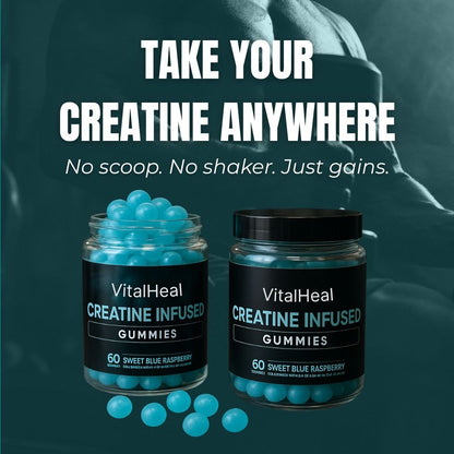 Creatine Gummies - Blue Raspberry 60 Gummies