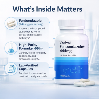 Fenbendazole 444 mg Advanced Capsules for Cellular & Metabolic Balance