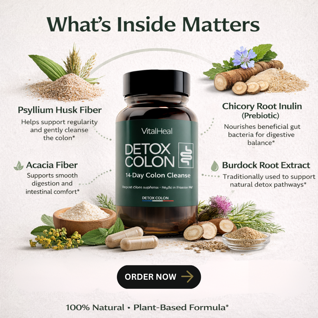 HappyDetox Detox Colon 14 Days for Digestive Reset, Bloating Relief & Gut Balance