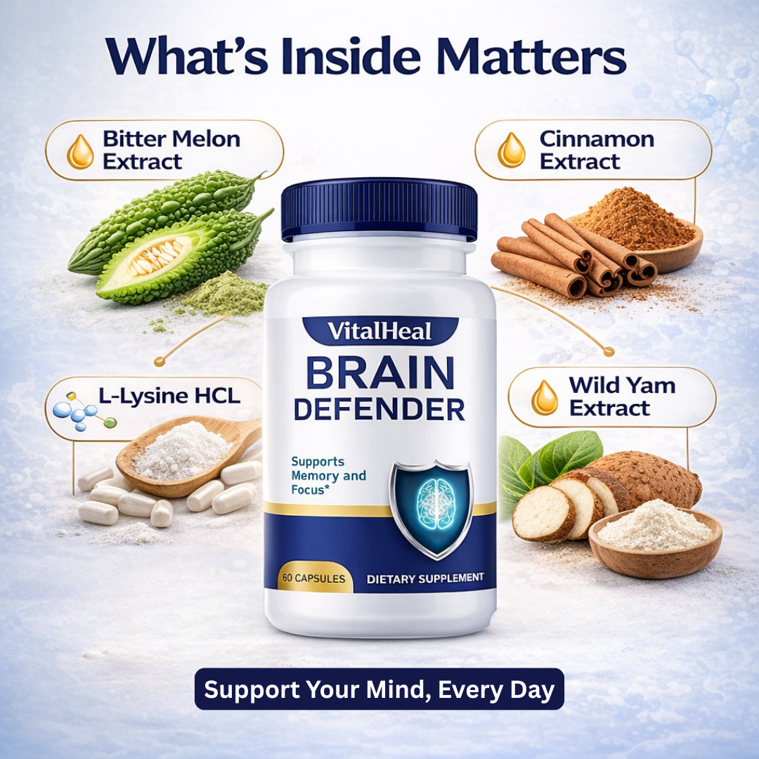 Brain Defender Brain Support for Focus, Mental Clarity & Daily Performance