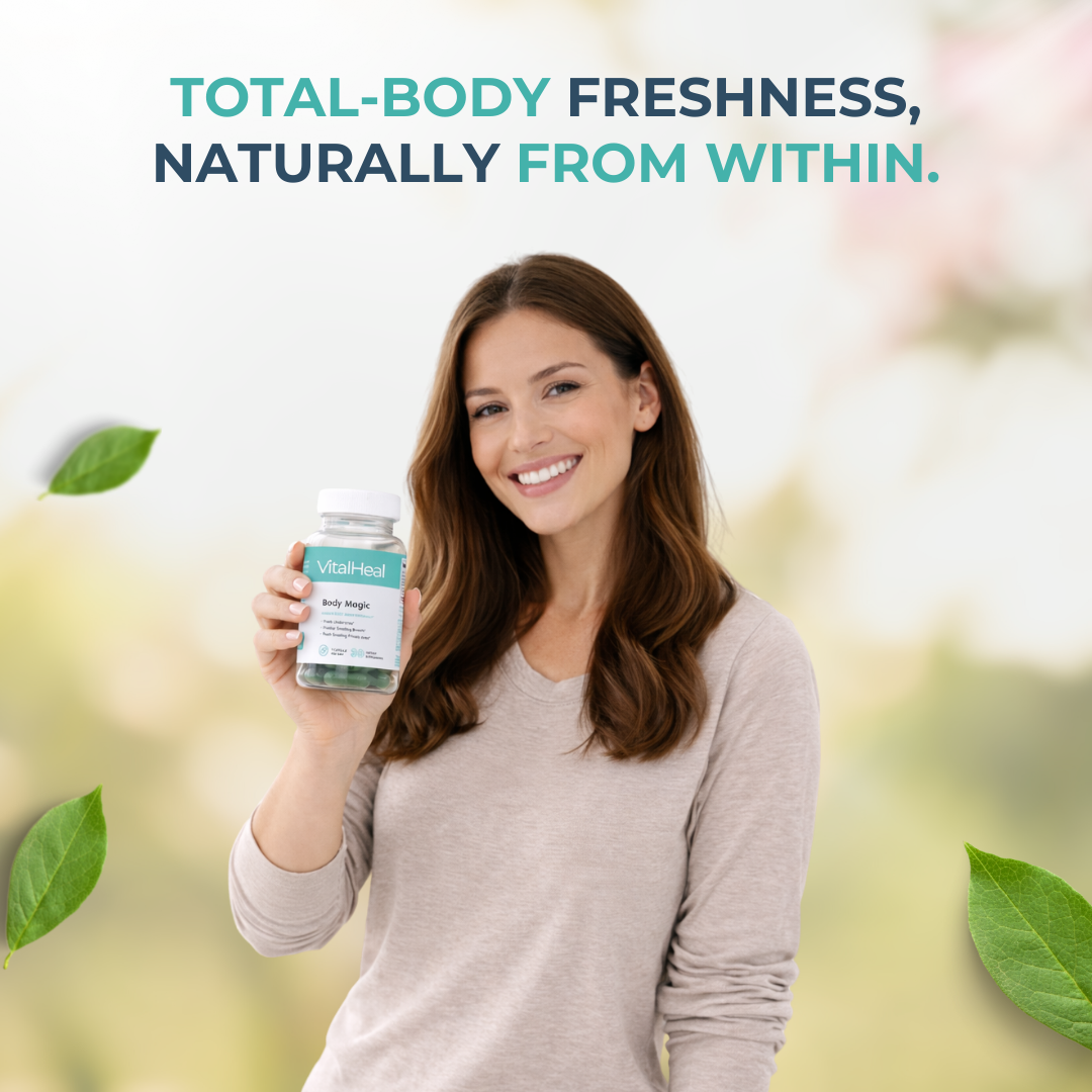 Body Magic Chlorophyll Pill for Internal Freshness and Clear Skin