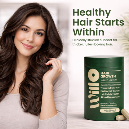 Willo Hair Growth Support for Women – Thicker Fuller Hair & Follicle Support