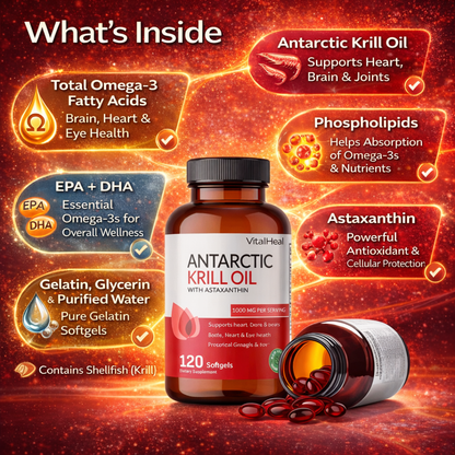 Antarctic Krill Oil 1000mg with Astaxanthin