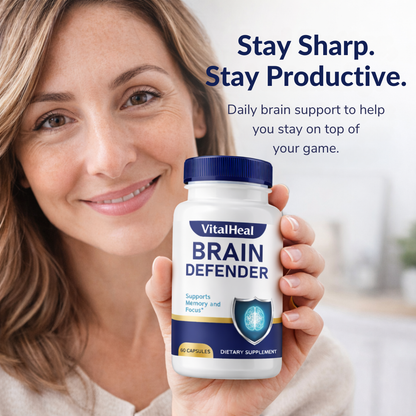 Brain Defender Brain Support for Focus, Mental Clarity & Daily Performance
