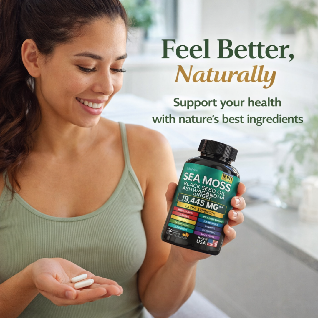 Sea Moss 16-in-1 Supplement for Energy, Digestion, Immunity & Skin Support