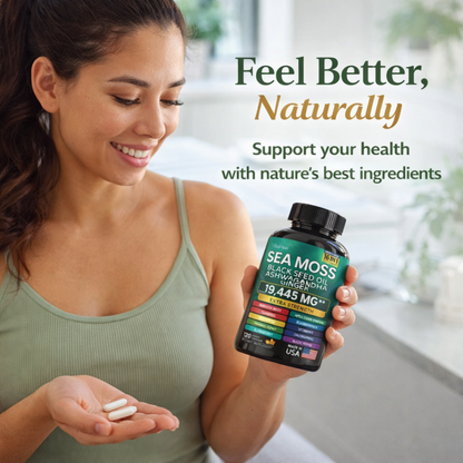 Sea Moss 16-in-1 Supplement for Energy, Digestion, Immunity & Skin Support