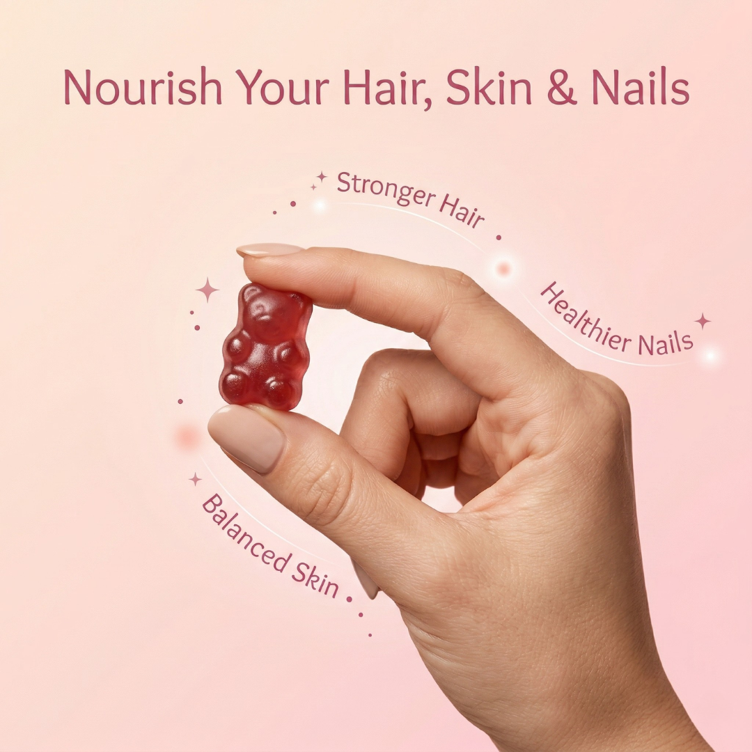 Ah-mazing Hair Biotin Gummies – 5000 mcg Biotin for Hair Growth, Skin & Nails Vitamins