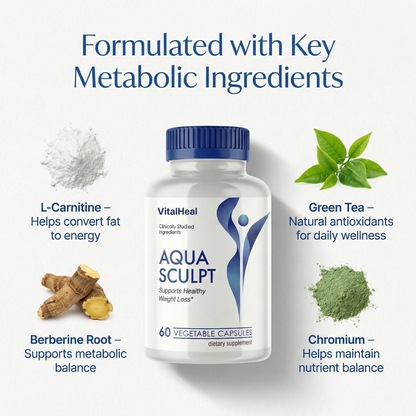 Aqua Sculpt – Weight Loss Support Supplement with L-Carnitine for Metabolic Support