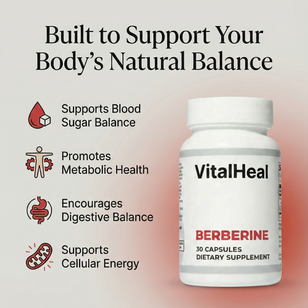 Berberine Supplement 500 mg – Blood Sugar, Metabolic & Gut Health Support