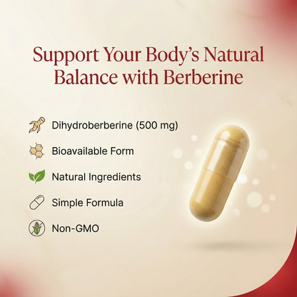 Berberine Supplement 500 mg – Blood Sugar, Metabolic & Gut Health Support