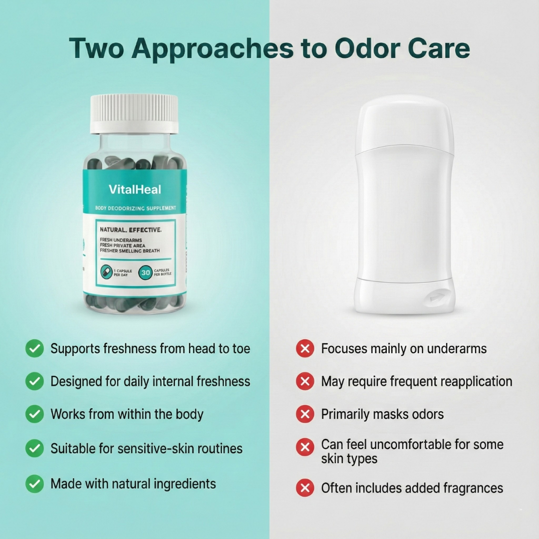 Body Deodorizer – Internal Whole Body Deodorant Supplement with Chlorophyll for Odor Control