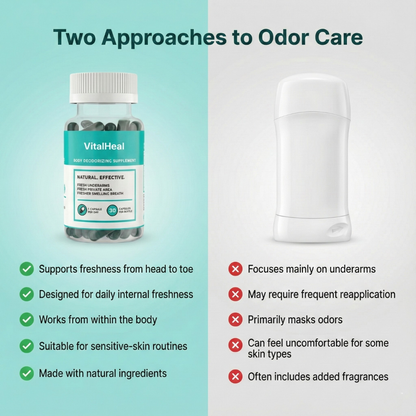 Body Deodorizer – Internal Whole Body Deodorant Supplement with Chlorophyll for Odor Control
