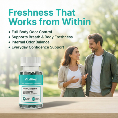 Body Deodorizer – Internal Whole Body Deodorant Supplement with Chlorophyll for Odor Control