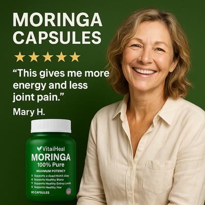 Moringa Capsules – Hair Growth, Skin Health & Energy Support