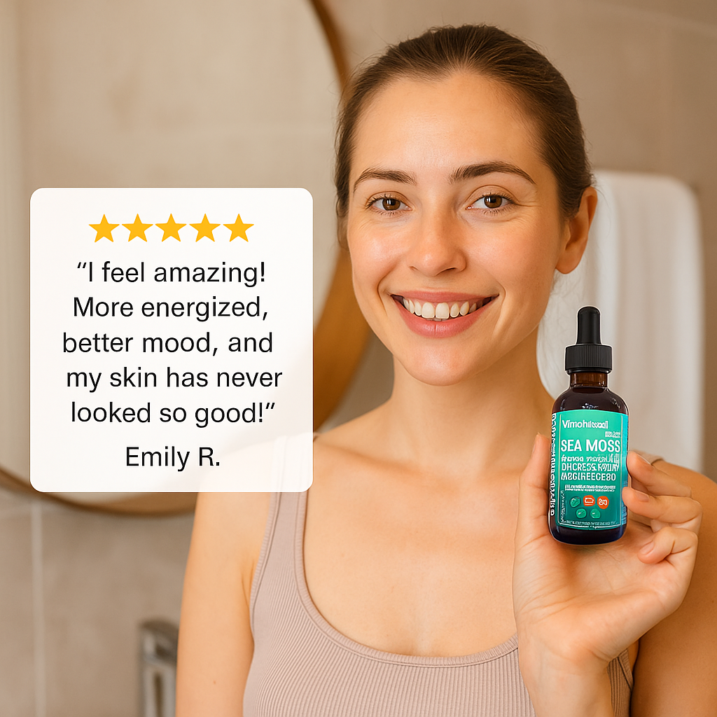 Sea Moss Liquid Drops with Black Seed Oil - Ultimate Wellness Support