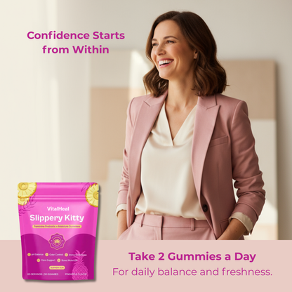 Slippery Kitty Feminine Probiotic + Moisture Gummies | pH Balance & Vaginal Health Support