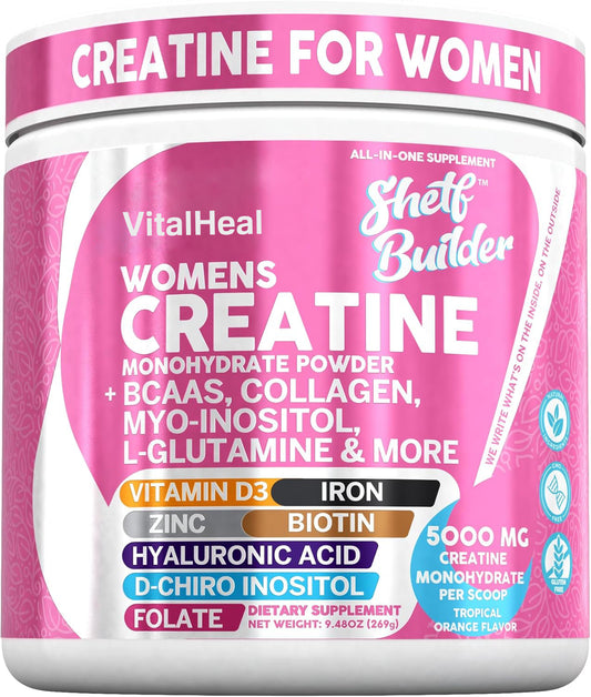 Creatine for Women + BCAA, Collagen & Vitamins – Daily Strength Mix
