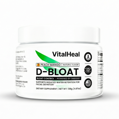 D-BLOAT – Daily Supplement for Bloating Relief & Water Retention Support – Peach Mango Flavor