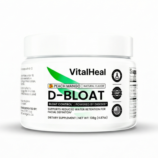 D-BLOAT – Daily Supplement for Bloating Relief & Water Retention Support – Peach Mango Flavor