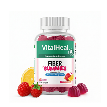 Fiber Gummies – Prebiotic Chicory Root Fiber for Gut Health & Digestion, Daily Regularity Support