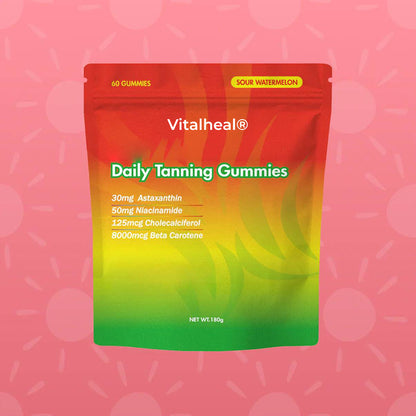 Tanning Gummies – Glow with Astaxanthin, Beta-Carotene & Lycopene