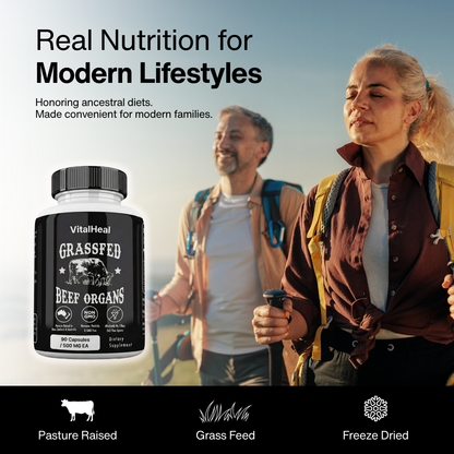 Grass Fed Beef Organs – Beef Organ Superfood Supplement for Energy, Immune & Digestive Support