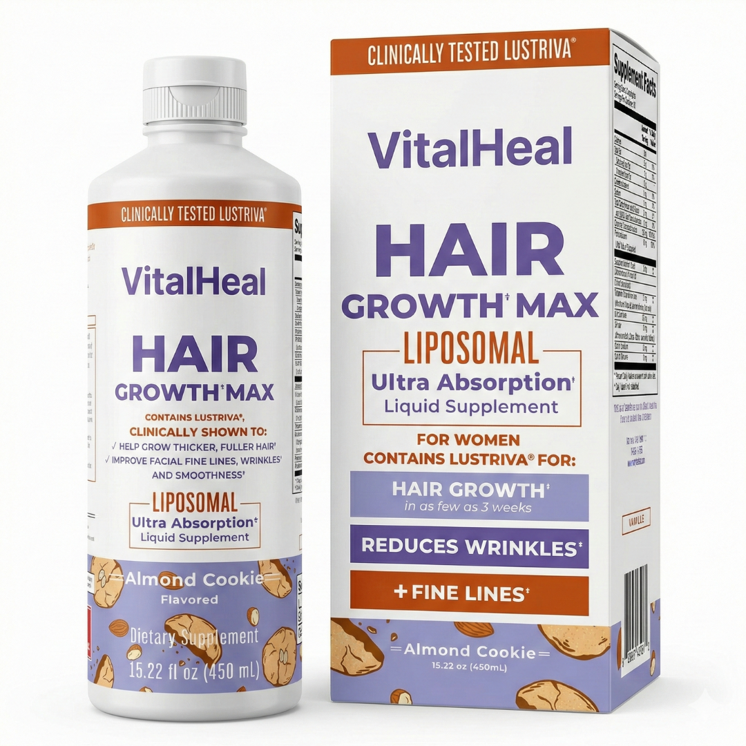Hair Growth Max Liposomal – Liquid Supplement with Biotin for Thicker Hair & Skin Health for Women