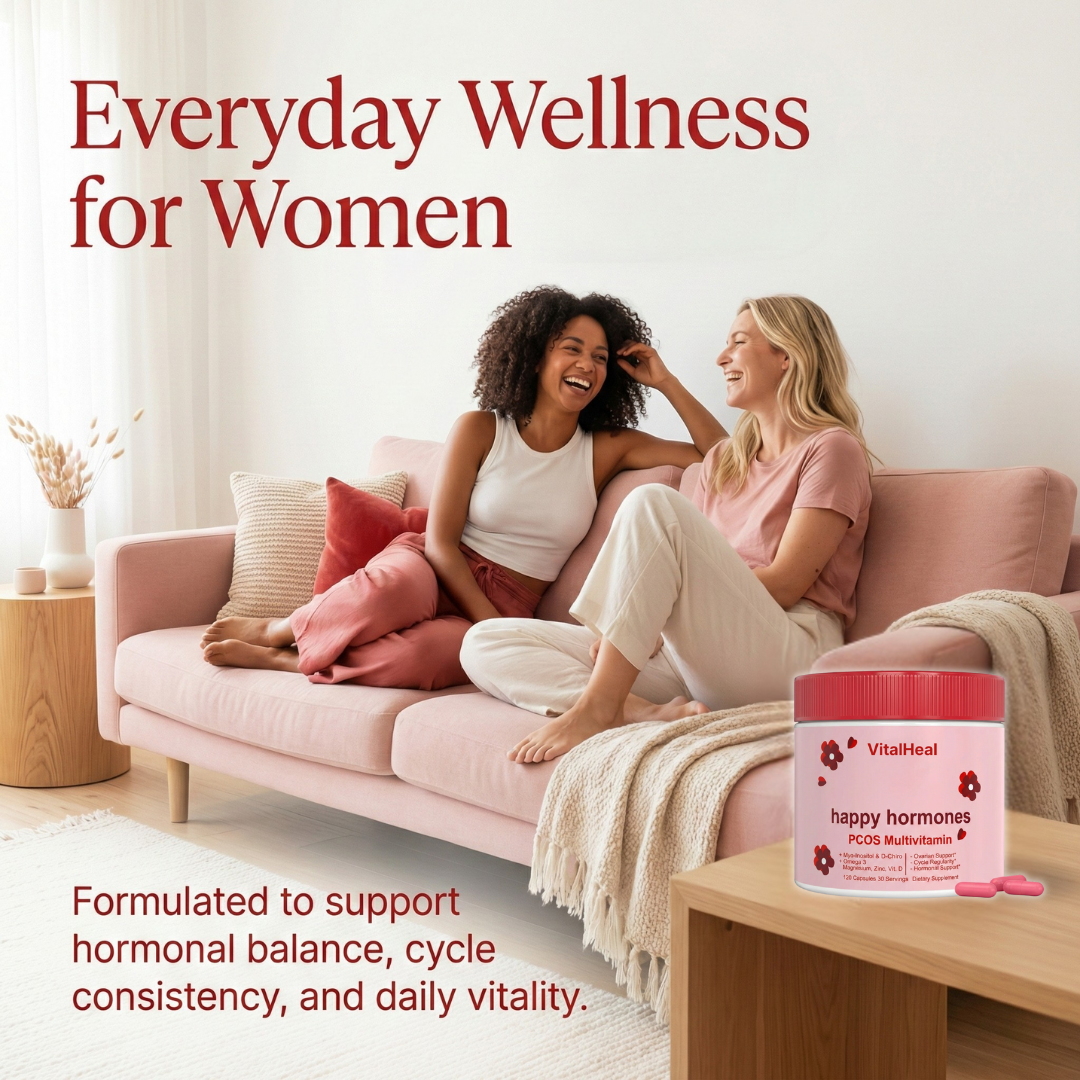 Happy Hormones PCOS Multivitamin – Hormone Balance Supplement for Women with Inositol & Metabolism Support