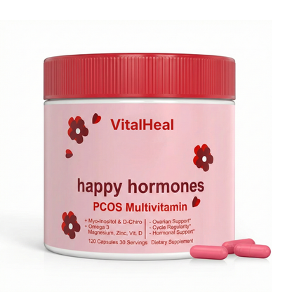 Happy Hormones PCOS Multivitamin – Hormone Balance Supplement for Women with Inositol & Metabolism Support