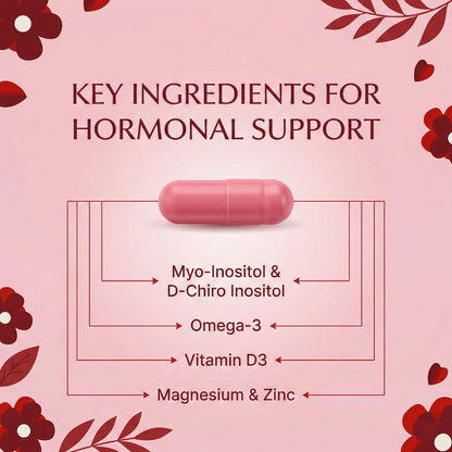 Happy Hormones PCOS Multivitamin – Hormone Balance Supplement for Women with Inositol & Metabolism Support