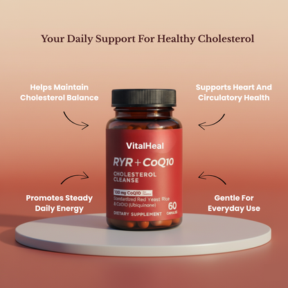 RYR + CoQ10 – Daily Cholesterol, Heart & Energy Support