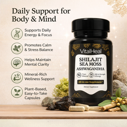 Himalayan All-in-One Capsules - Shilajit, Sea Moss & Ashwagandha