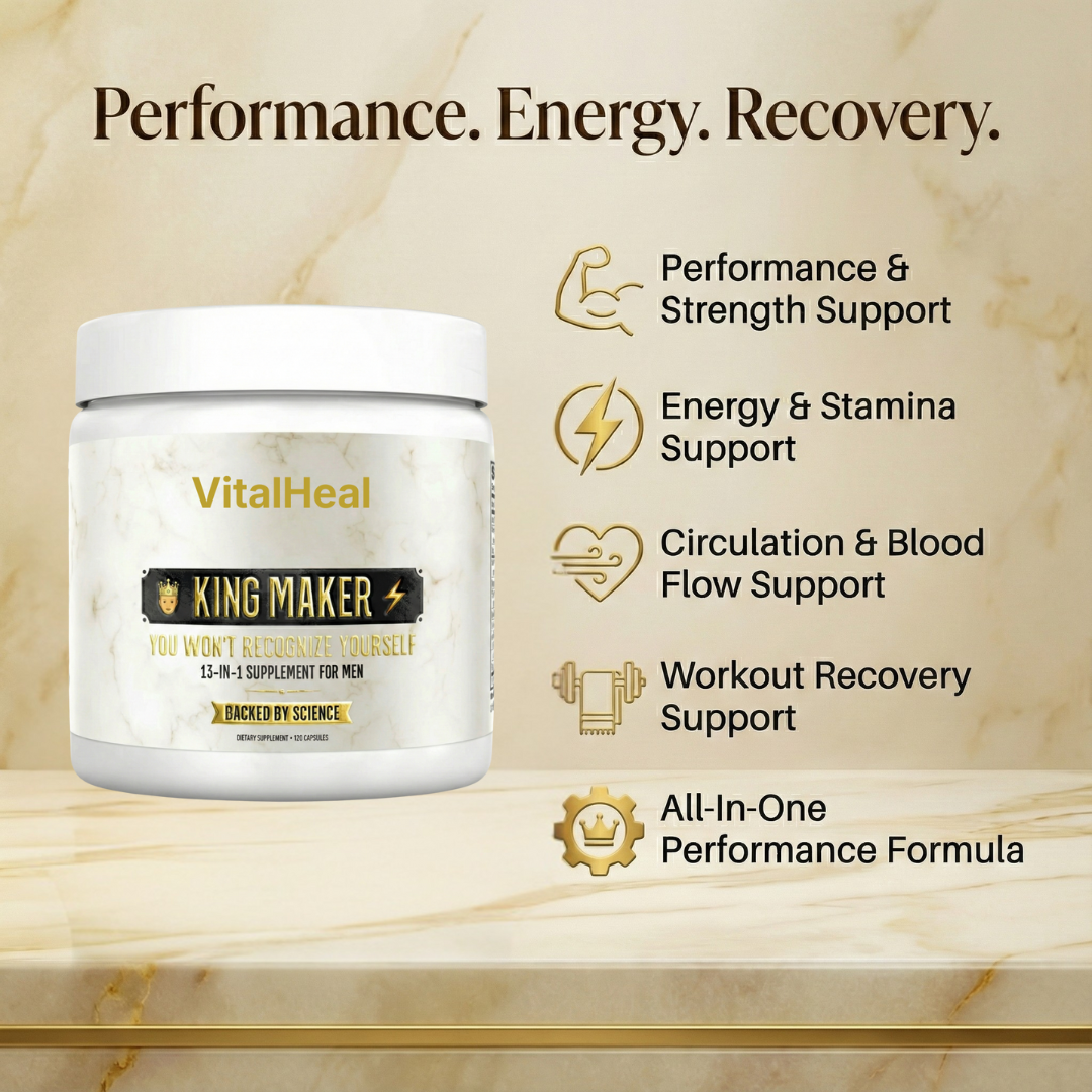 King Maker 13-in-1 Supplement for Men – Male Performance, Muscle Support & Circulation Improvement