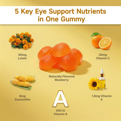 Lutein Gummies – Eye Vitamins Gummies with 40mg Lutein & Antioxidants, Vision Support