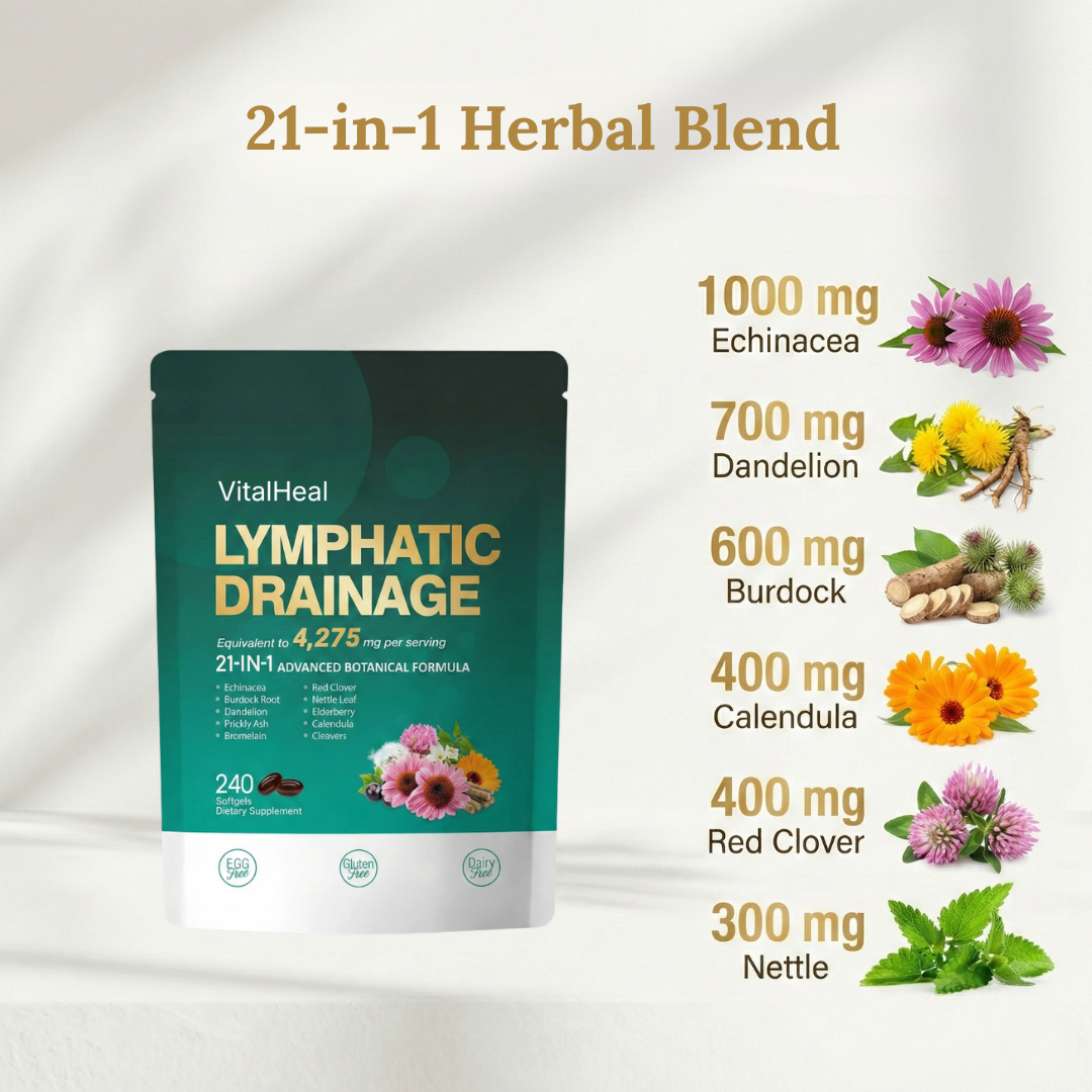 Lymphatic Drainage – 21-in-1 Herbal Supplement for Lymph & Immune Support
