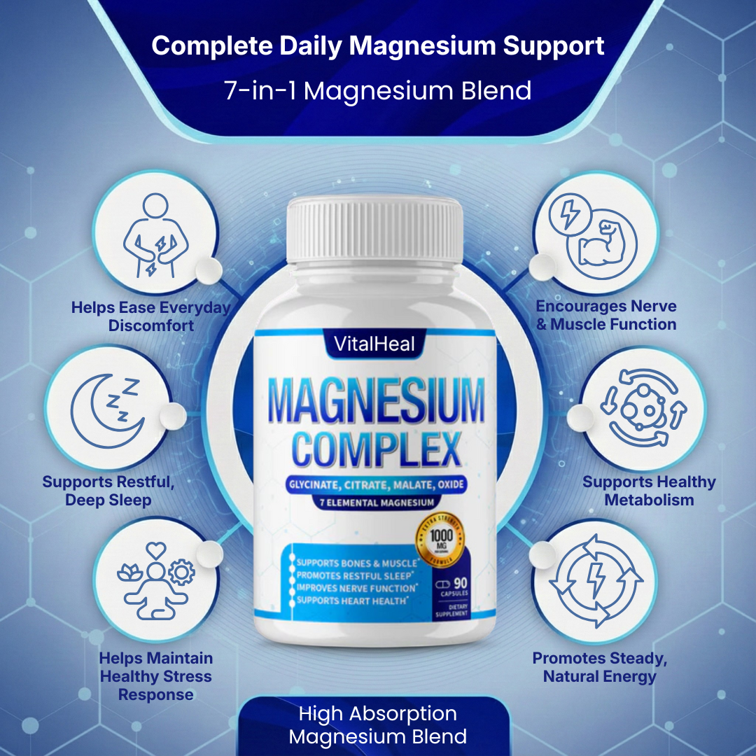 Magnesium Complex 7-in-1 – High Absorption - For Sleep, Stress & Muscles