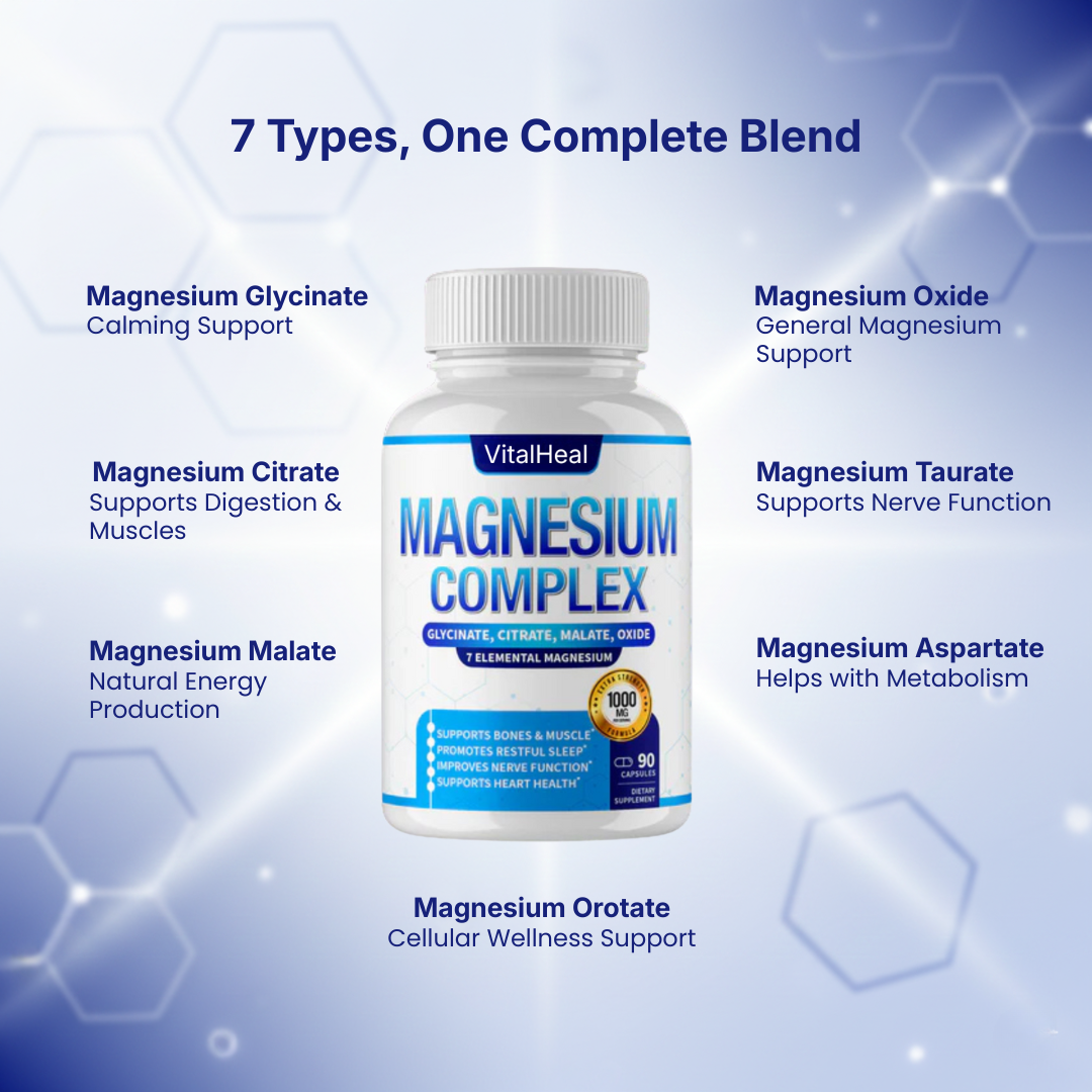 Magnesium Complex 7-in-1 – High Absorption - For Sleep, Stress & Muscles
