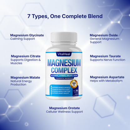 Magnesium Complex 7-in-1 – High Absorption - For Sleep, Stress & Muscles